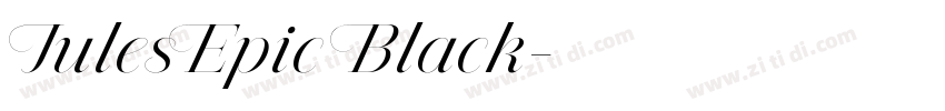 JulesEpic Black字体转换